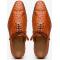 Marco Di Milano "Criss" Brandy Fully Wrapped Genuine Ostrich Quill Dress Shoes